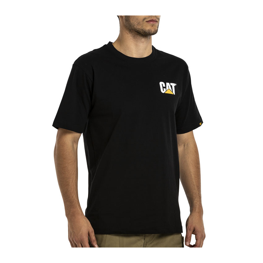 Caterpillar Men's Trademark T-Shirts Black CAT-82096